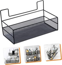 Shower Caddy Holder Organizer Rack Loading Wall Storage Basket, No-drill ,Black