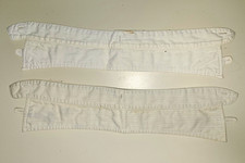 Lot of 2 Cotton Detachable Shirt Collars w/ T...