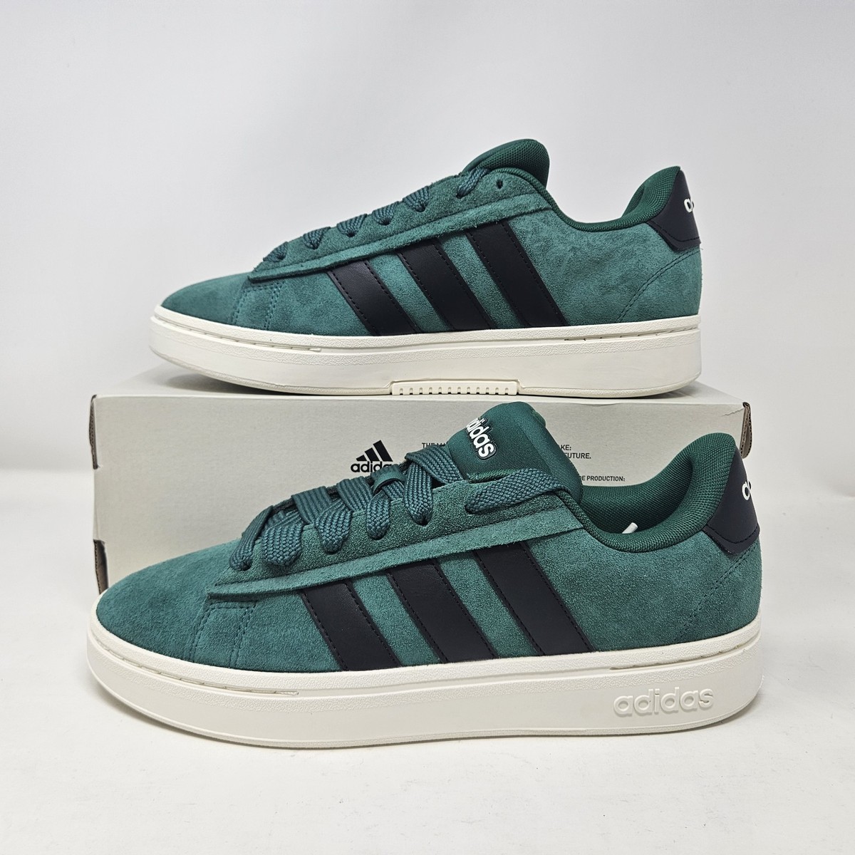 Adidas Grand Court Alpha 00s 'Green Black' Sneakers / IH3847 / Men's Size 8