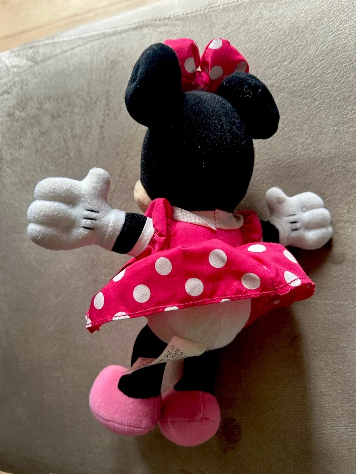 Disney Minnie Maus Plüsch 30cm Mattel Arco Toys 1990er Kleid Mit Punkten Kuschel - Bild 4 von 4