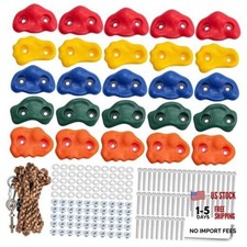 CMOOD Rock Climbing Holds, Rock Climbing Wall for Kids Rock Wall Climbing Kit