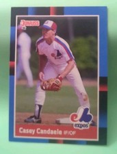 1988 Donruss - Casey Candaele #179 Last Line Begins with Palm - Montreal Expos 