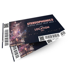 Stereophonics Gift Ticke Winter Arena Tour Gift Reveal Keepsake Ticke For Fans