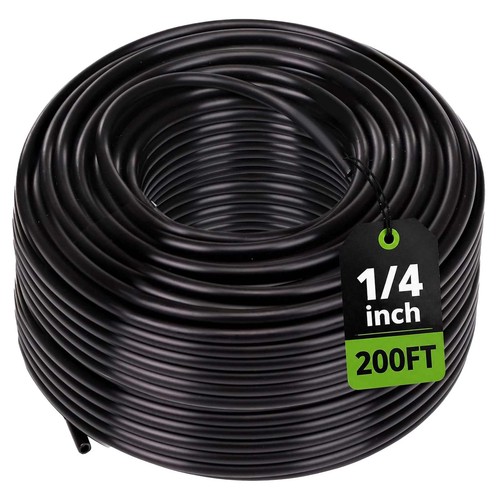 60M/200Ft Micro Irrigation Tube, I.D 4mm/O.D 7mm Garden Irrigation Supply Pipe
