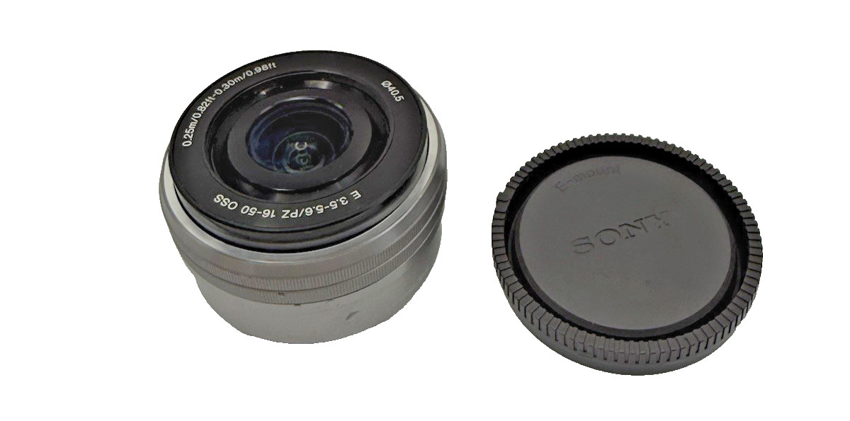 *Read Parts/Repair* SELP1650 16-50mm F/3.5-5.6 PZ OSS Lens Silver  SONY E-Mount