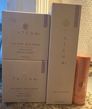 Tatcha Bundle Moisturizer Face Wash . Brightening Serum NEW