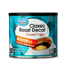 Great Value Decaf Classic Medium Roast Ground Coffee, 25.9 oz