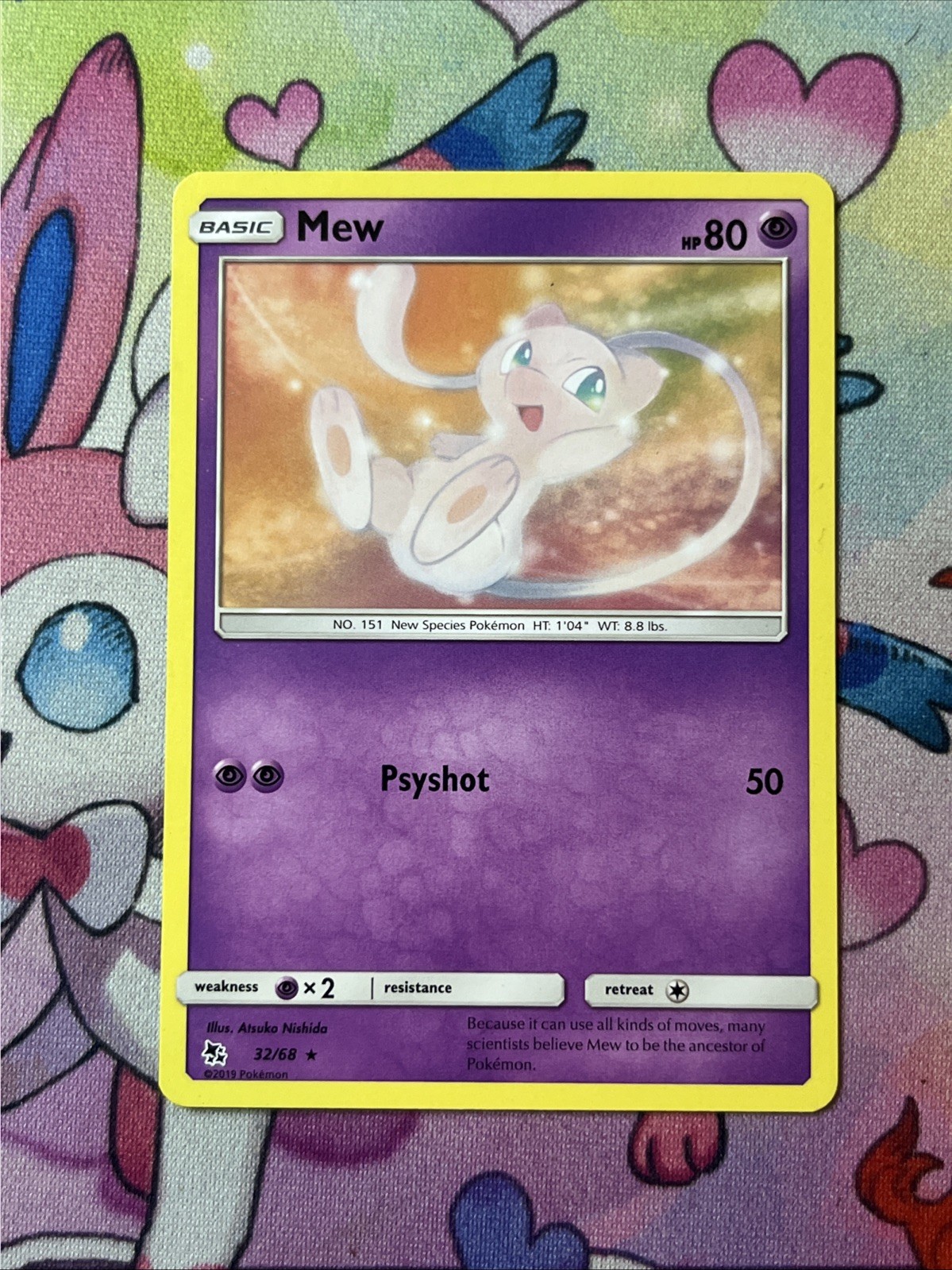 Mew 32/68 Hidden Fates Pokemon TCG NM/VLP
