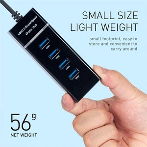 Pays-Bas 3.0 Extendeur Hub Splitter Usb 4 Port Usb Ultra Hub de données mince avec individuel