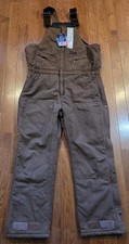 FiveBrother Heavy Duty Water/Oil Proof Duck Bib Overall Chestnut XLT Quilt Lined
