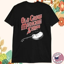 Old Crow Medicine Show Band Heavy Cotton Black T Shirt FN1623