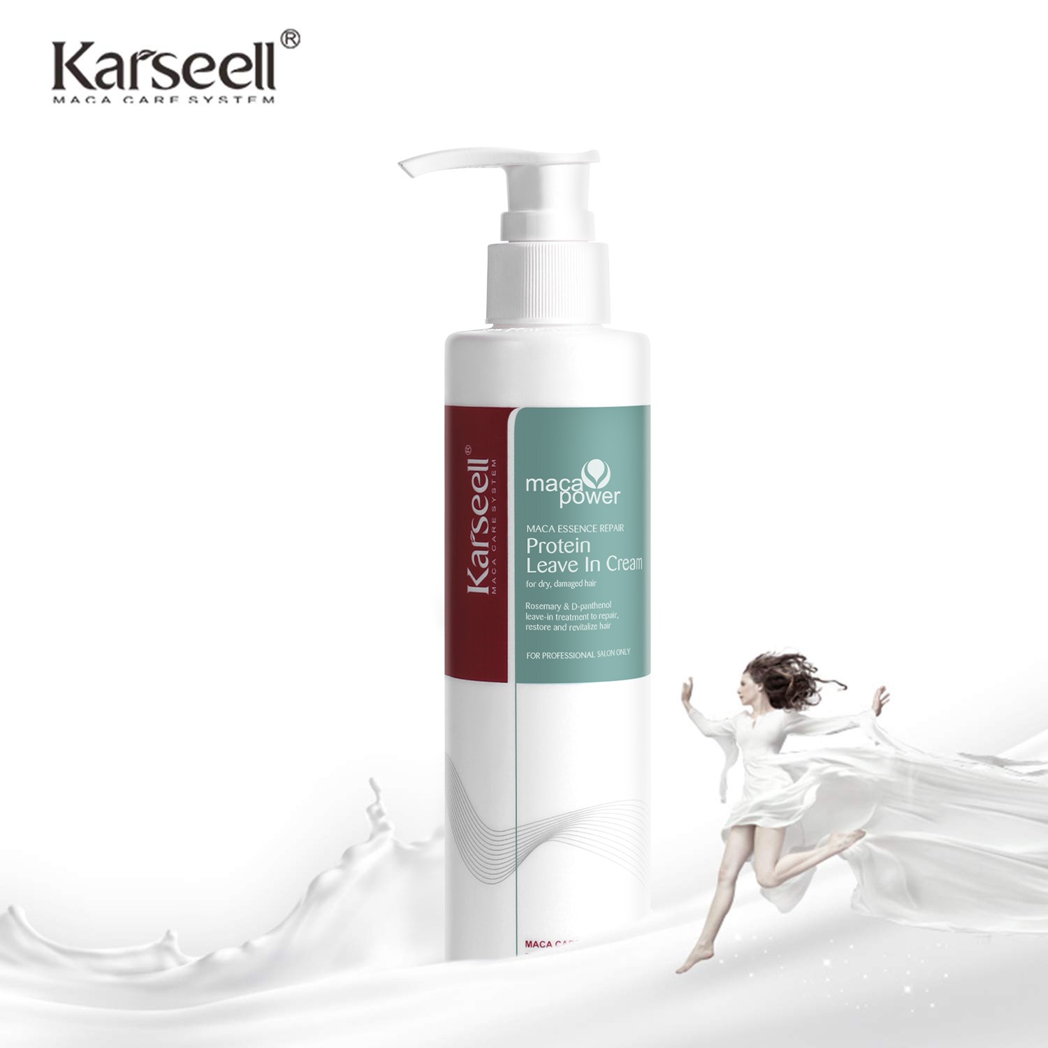 Karseell Organic Protein Leave-In Conditioner Cream for Dry Damaged Hair