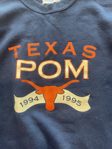 VINTAGE HANES HEAVYWEIGHT TEXAS POM 1994 1995 SIZE LARGE - Picture 8 of 14
