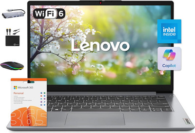 Ideapad 14'' Laptop Computer 2025, 12GB RAM, 884GB Storage (256GB SSD +128GB Emmc