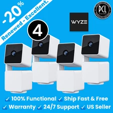 ✅ Wyze - Cam Pan v3 Indoor/Outdoor 1080p Pan/Tilt/Zoom Camera - Lot of 4pcs ✅