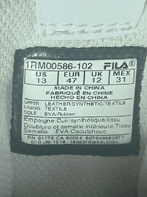 FILA ORIGINAL OG TENNIS CLASSIC RED WHITE MEN’S SIZE 13 - Image 3 of 4