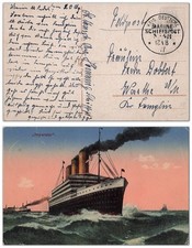 AK Passagierschiff Imperator 1917 Marine MSP 43 Kanonenboot Panther