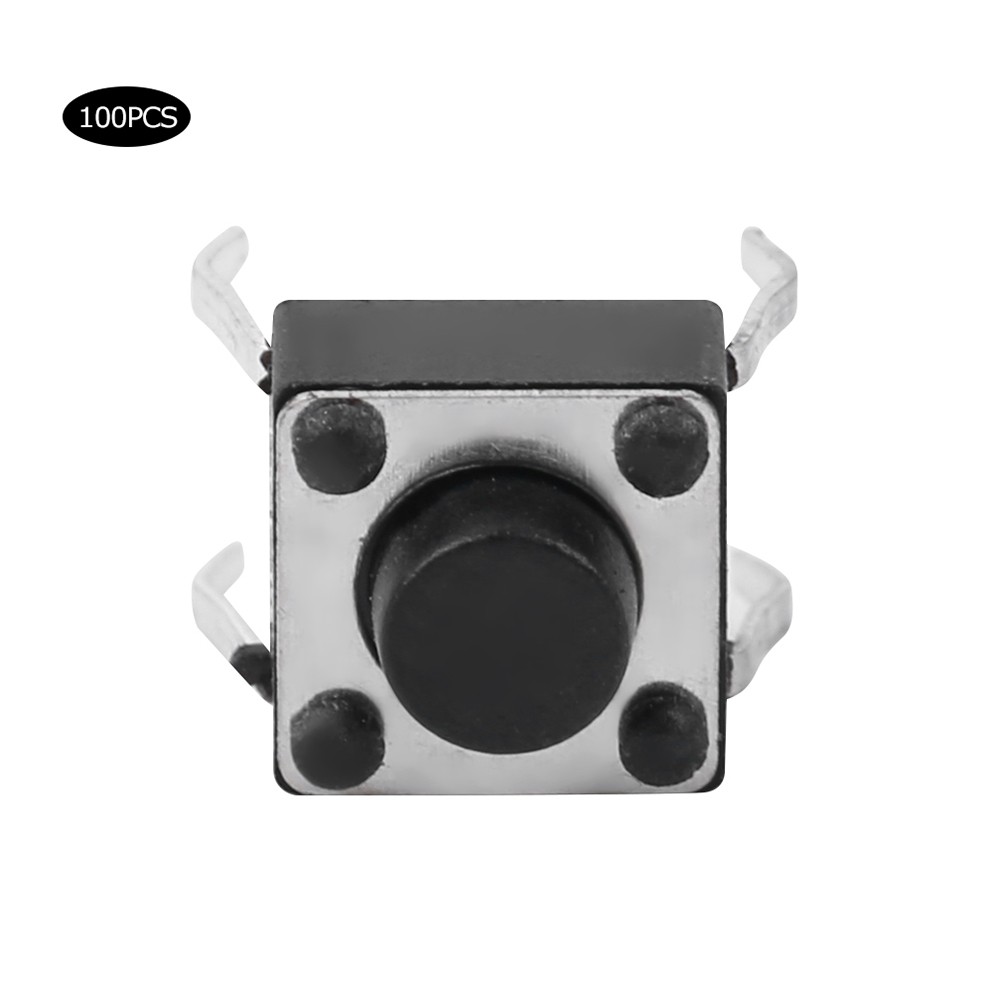 100pcs Momentary Tactile Push Button Switch Mini Micro Tact Switch Accessory 6 X