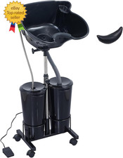 Electric Portable Shampoo Bowl Hair Washing Station, Hair Washing Tray for Sink