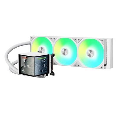 TRYX LP360AAS3MG1W Panorama 360 ARGB 360mm Liquid CPU Cooler - White