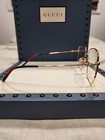 New Gucci Gg0396o 001 Gold Eyeglasses — photo 3