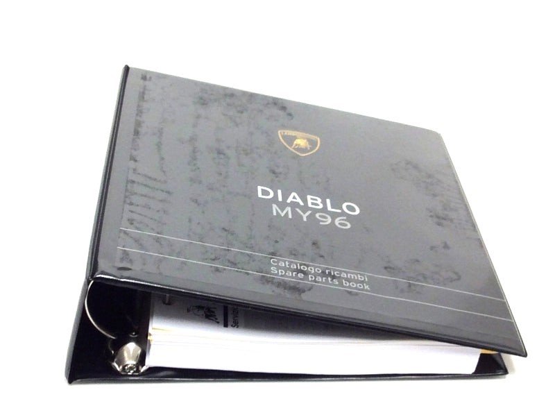 OEM 1996 Lamborghini Diablo Parts & Illustrations Catalogue 901325722