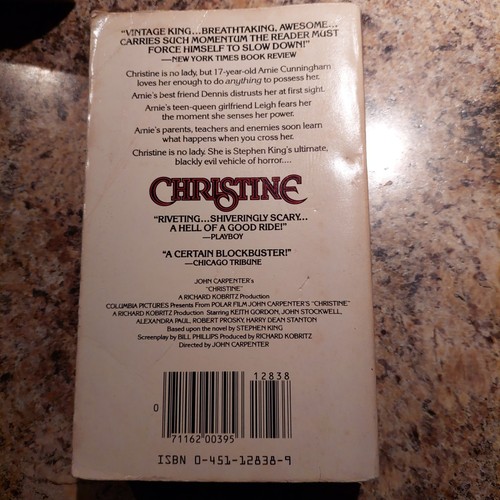 Christine von Stephen King 1983 Vintage Signet Film Taschenbuch zum Binden - Bild 3 von 5