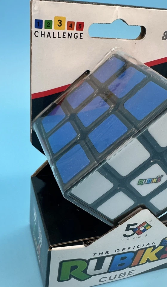 THE OFFICIAL RUBIKS CUBE PUZZLE BRAIN TEASER 50th ANNIVERSARY (New sealed  Box) - Image 4 of 4