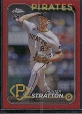 2024 Topps Chrome Update #USC137 Hunter Stratton Red Rookie Card #4/5