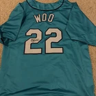 Bryan Woo Signed Seattle Mariners Custom Jersey (Wilder)  All Star Pitcher Auto
