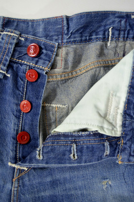 Vintage Herren LEVIS 25003 Loose RED BUTTON JEANS Gr. W32 L30 Big Daddy no cinch