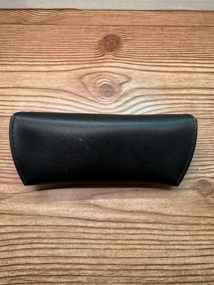 Men’s Ray-Ban Black Leather Pouch Universal Soft Sunglasses Case 6x2.75x1.5 - Image 2 of 4
