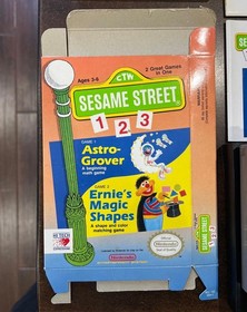 Sesame Street 123 Nintendo NES Complete in Box CIB with Poster - Box Excellent!