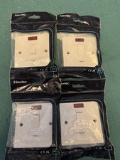 13 Amp Switched Fused Spur Switch with Neon - White Plastic