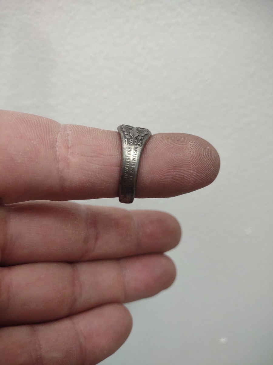 ANTIQUE PRE WWI 1914 DHG GERMAN IRON CROSS RING, FOR PRE WAR