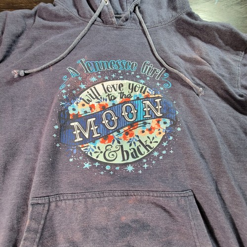 Southern Y'all A Tennessee Girl Damen Hoodie dunkelblau Gr. XXL *Flecken - Bild 4 von 14