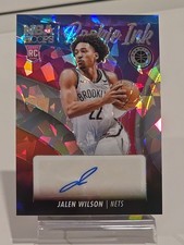 2023-24 Panini Nba Hoops Premium Stock - Rookie Ink Jalen Wilson #RI-WIL Ice...