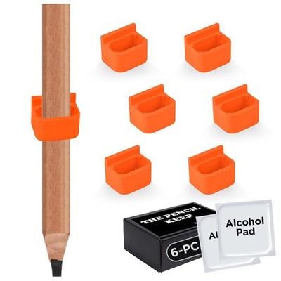 Gearu Pencil Holder Adhesive Mount - Wall Pen Holders Sticky Blaze Orange 