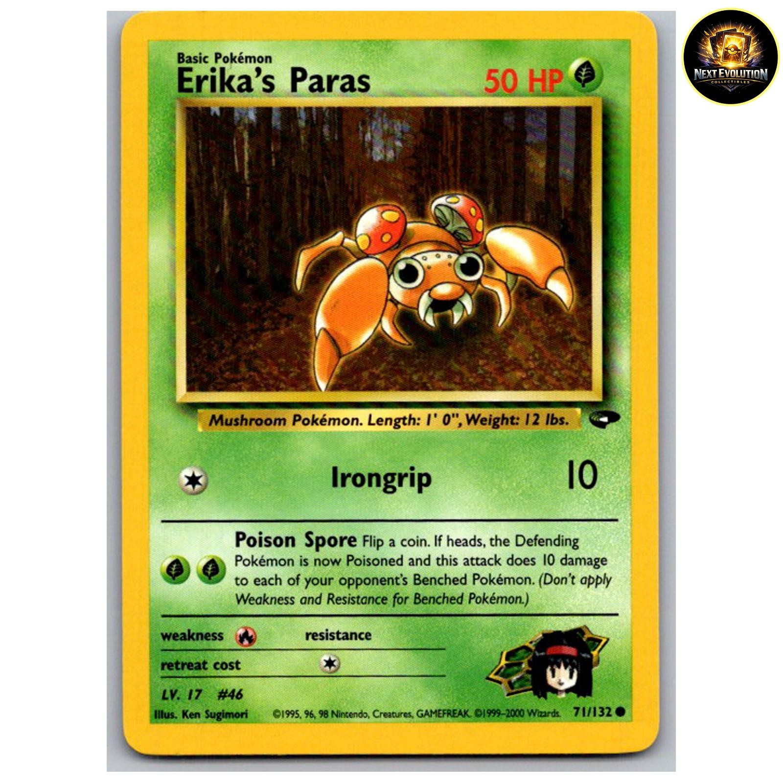 Erika's Paras Common Gym Challenge 71/132 NM
