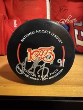 Sergei Fedorov Detroit Red Wings 100 Year Anniversary Signed Puck