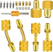 R410A Adapter for Mini Split System Air Conditioner HVAC 5/16  Female to 1/4  M