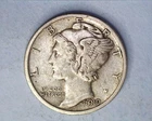 1919-D Mercury Head Silver Dime XF+ Cond.  ** 326-6