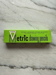Dixon Metric Drawing Pencils (6) 1910 3H New Old Stock Not Sharpened