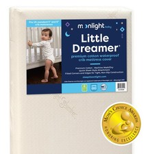 Little Dreamer Crib Mattress Cover, Ecru, Hypoallergenic - Mattress Not Included