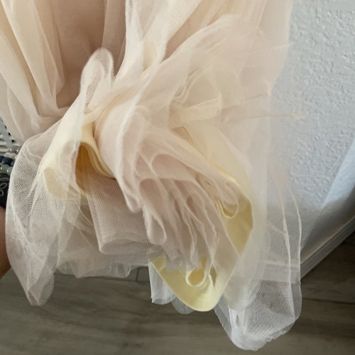 $89 Hannah Banana Big Girl 16 Party Dress Ivory Tulle Midi Gold - Picture 9 of 9
