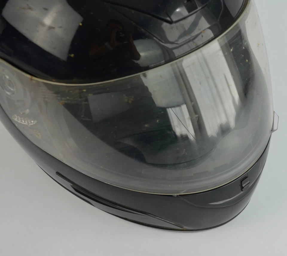 Casco de motocicleta Polaris Victory negro cara completa talla grande Foto 4 de 4