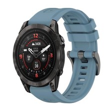 For Garmin Epix Pro 51mm Pure Color Steel Buckle 26mm Silicone Strap
