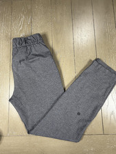 Lululemon Pants Womens 2 Gray Sweatpants Drawstring Tapered Logo Athleisure Yoga