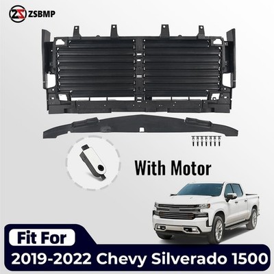 Front Radiator Active Grille Shutter For 2019-2022 Chevy Silverado 1500 W/ Motor