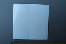 JE Jetty Surf Clothing Surfboards Clear White Logo V2B Vintage Surfing STICKER